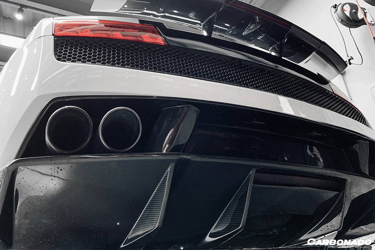 Carbonado 2009-2014 Lamborghini Gallardo STO Style Carbon Fiber Rear Diffuser