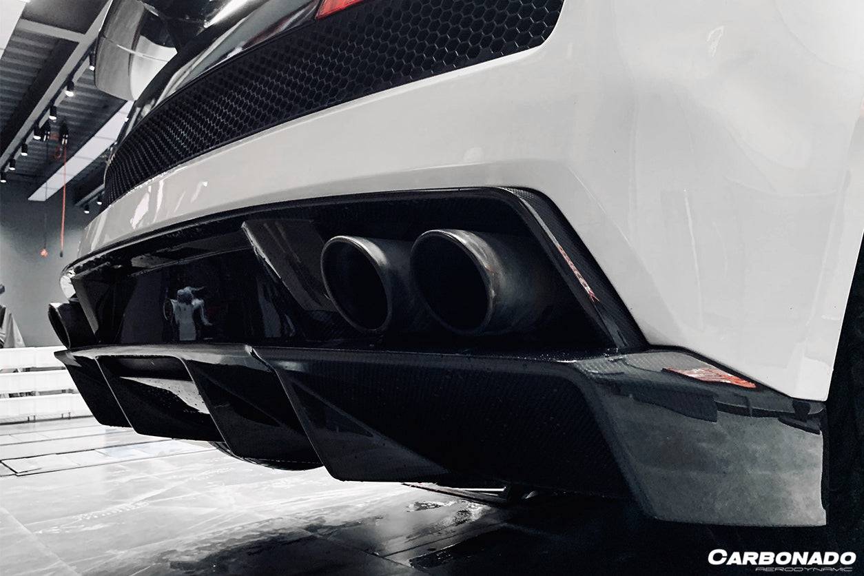 Carbonado 2009-2014 Lamborghini Gallardo STO Style Carbon Fiber Rear Diffuser