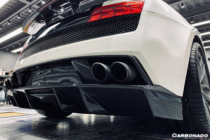 Carbonado 2009-2014 Lamborghini Gallardo STO Style Carbon Fiber Rear Diffuser