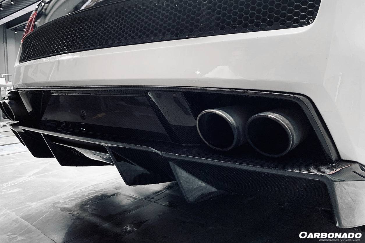 Carbonado 2009-2014 Lamborghini Gallardo STO Style Carbon Fiber Rear Diffuser
