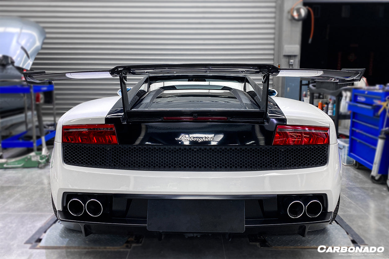 Carbonado 2004-2014 Lamborghini Gallardo STO Style Carbon Fiber Trunk Spoiler