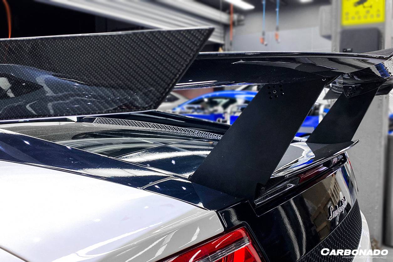 Carbonado 2004-2014 Lamborghini Gallardo STO Style Carbon Fiber Trunk Spoiler