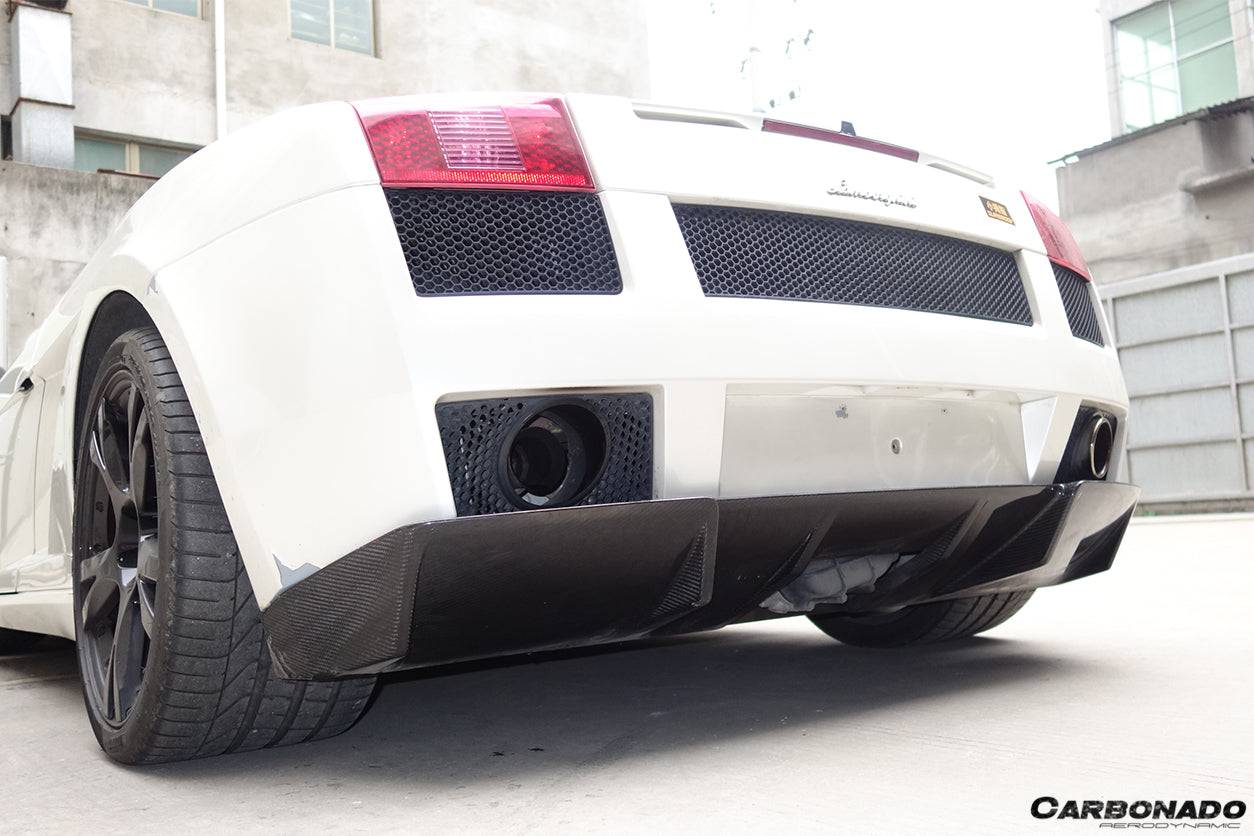 Carbonado 2004-2008 Lamborghini Gallardo OEM Style Carbon Fiber Rear Diffuser | Fits  Gallardo, Gallardo SE, Superleggera