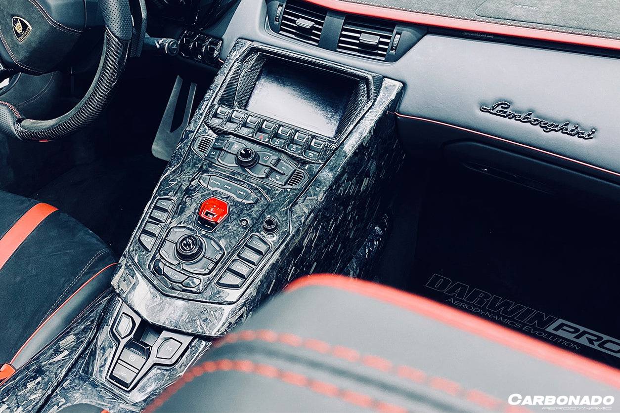 Carbonado 2011-2016 Lamborghini Aventador LP700 LP720 LP750 SV OE Style Carbon Fiber Navigation Screen Inner Trim (1PCS)