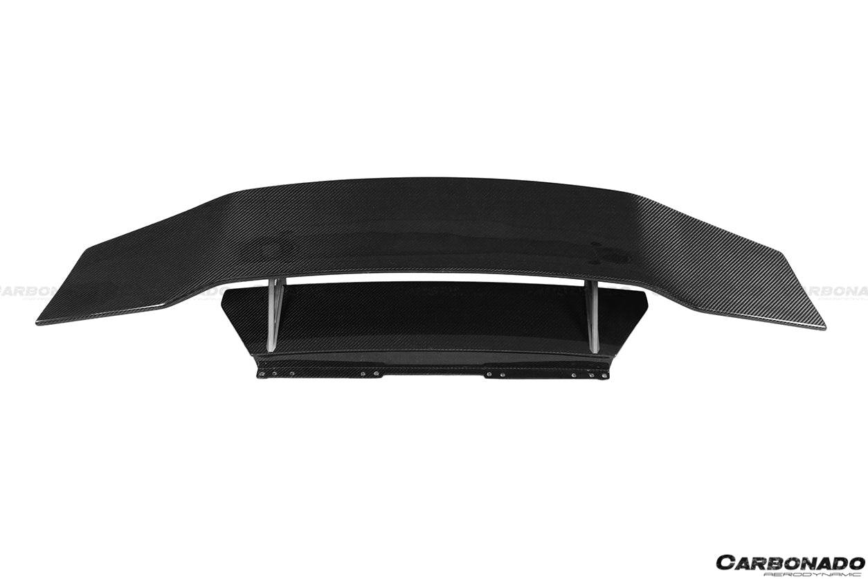 Carbonado 2015-2025 Lamborghini Huracan LP610  LP580  Evo  Tecnica DC Style Carbon Fiber Trunk Spoiler Wing with Base