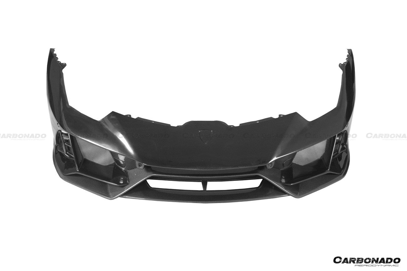 Carbonado 2015-2025 Lamborghini Huracan LP610  LP580  Evo  Tecnica EVO-4WD Style Partial Carbon Front Bumper