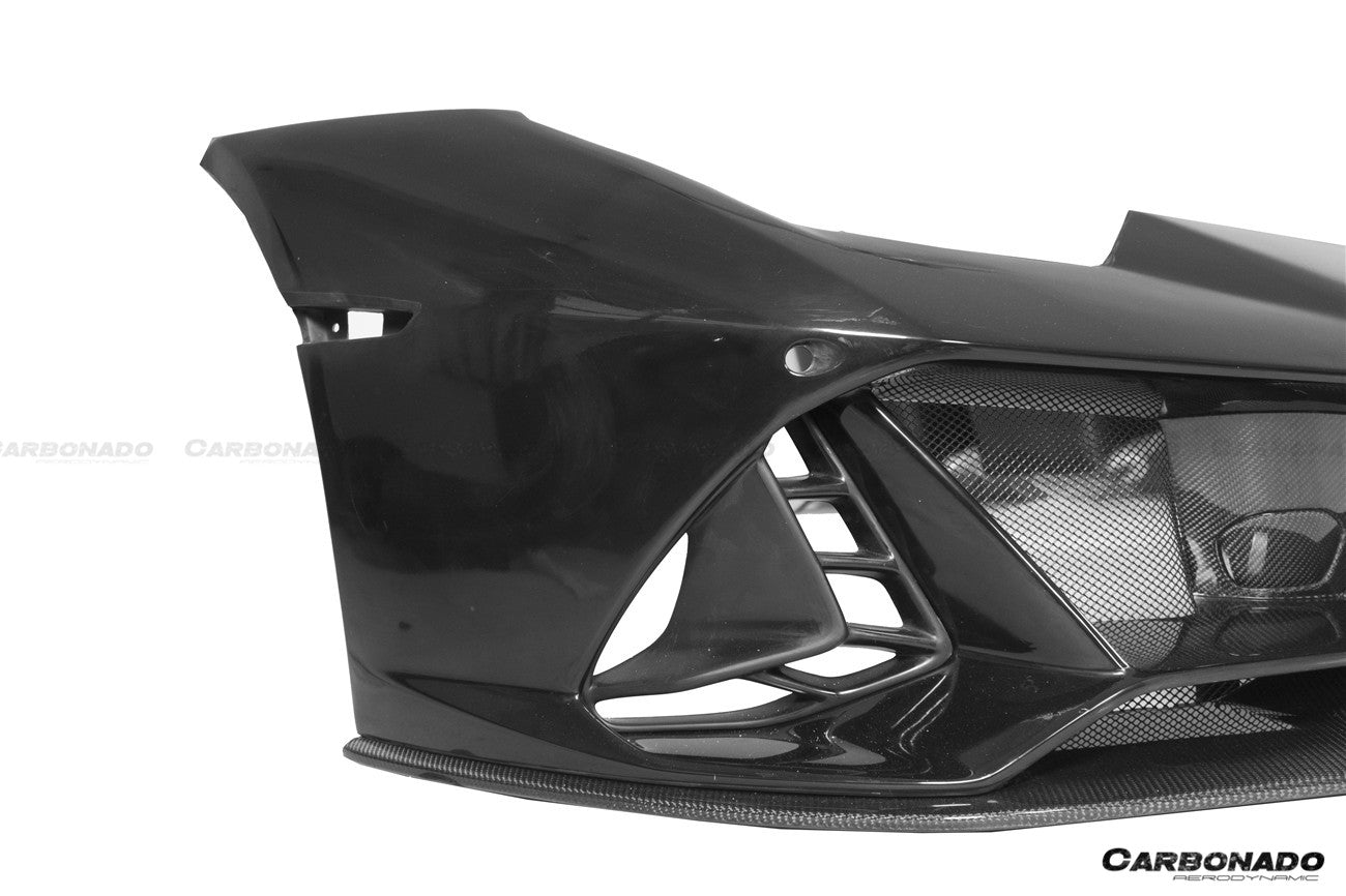 Carbonado 2015-2025 Lamborghini Huracan LP610  LP580  Evo  Tecnica EVO-4WD Style Partial Carbon Front Bumper