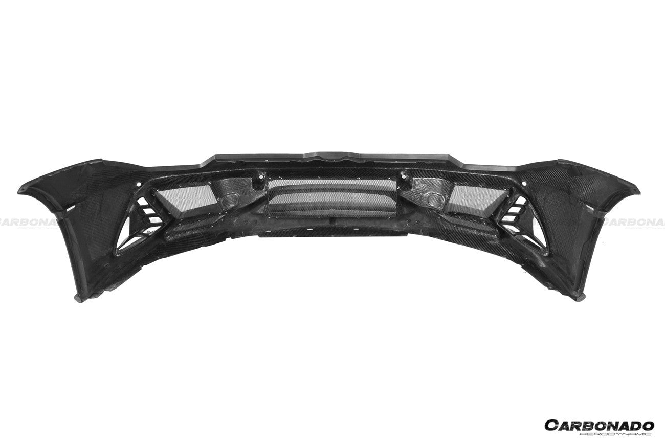 Carbonado 2015-2025 Lamborghini Huracan LP610  LP580  Evo  Tecnica EVO-4WD Style Partial Carbon Front Bumper