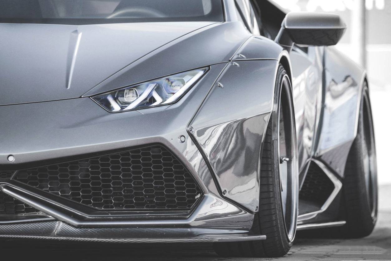 Carbonado 2015-2020 Lamborghini Huracan LP610 DE estilo borde delantero