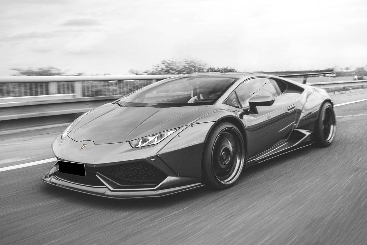 Faldones laterales estilo Lamborghini Huracan LP610 LP580 Carbonado 2015-2019 (estilo DE)