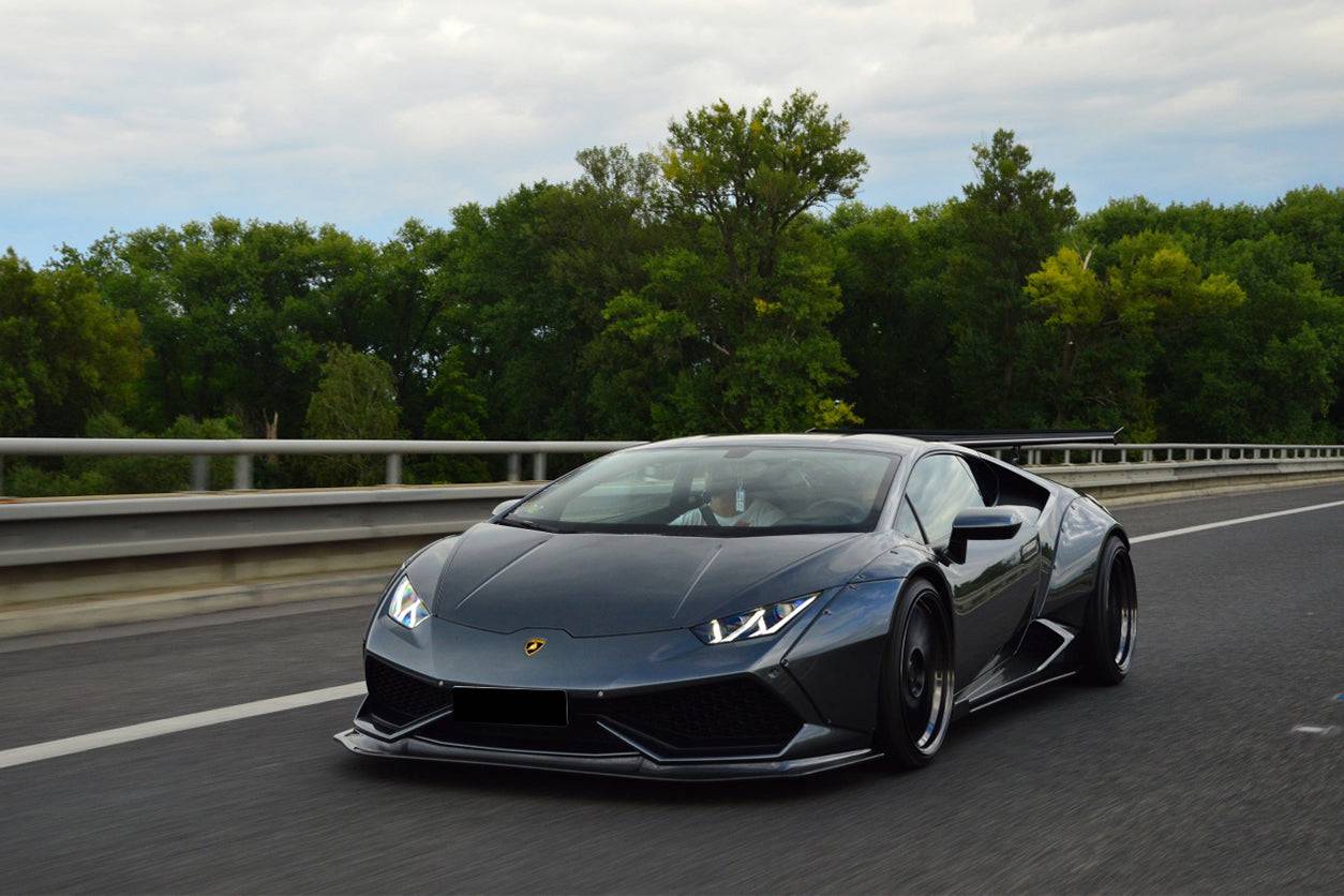 Carbonado 2015-2020 Lamborghini Huracan LP610 DE estilo borde delantero