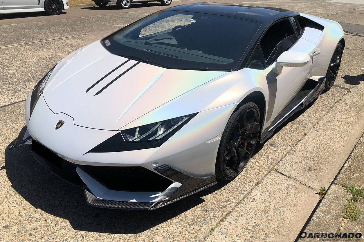 Faldón delantero de fibra de carbono estilo MD Lamborghini Huracan LP610 Carbonado 2015-2020