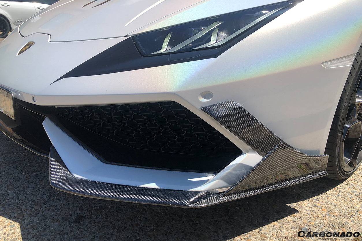 Faldón delantero de fibra de carbono estilo MD Lamborghini Huracan LP610 Carbonado 2015-2020