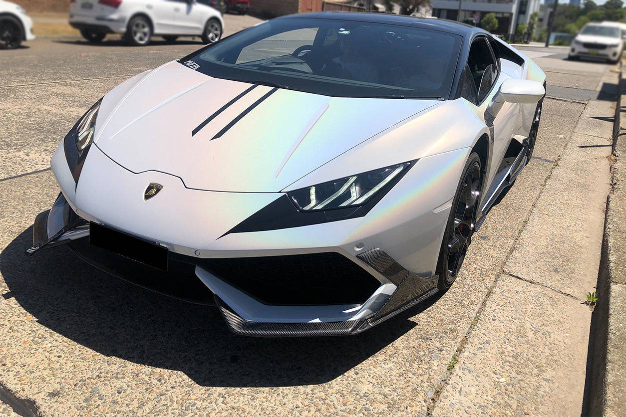 Faldón delantero de fibra de carbono estilo MD Lamborghini Huracan LP610 Carbonado 2015-2020