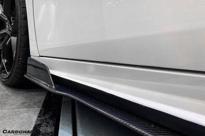 Carbonado 2015-2019 Lamborghini Huracan LP610  LP580 MD Style Carbon Fiber Side Skirts