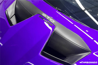 Carbonado 2021-2024 Lamborghini Huracan STO Dry Carbon Fiber Hood Vents