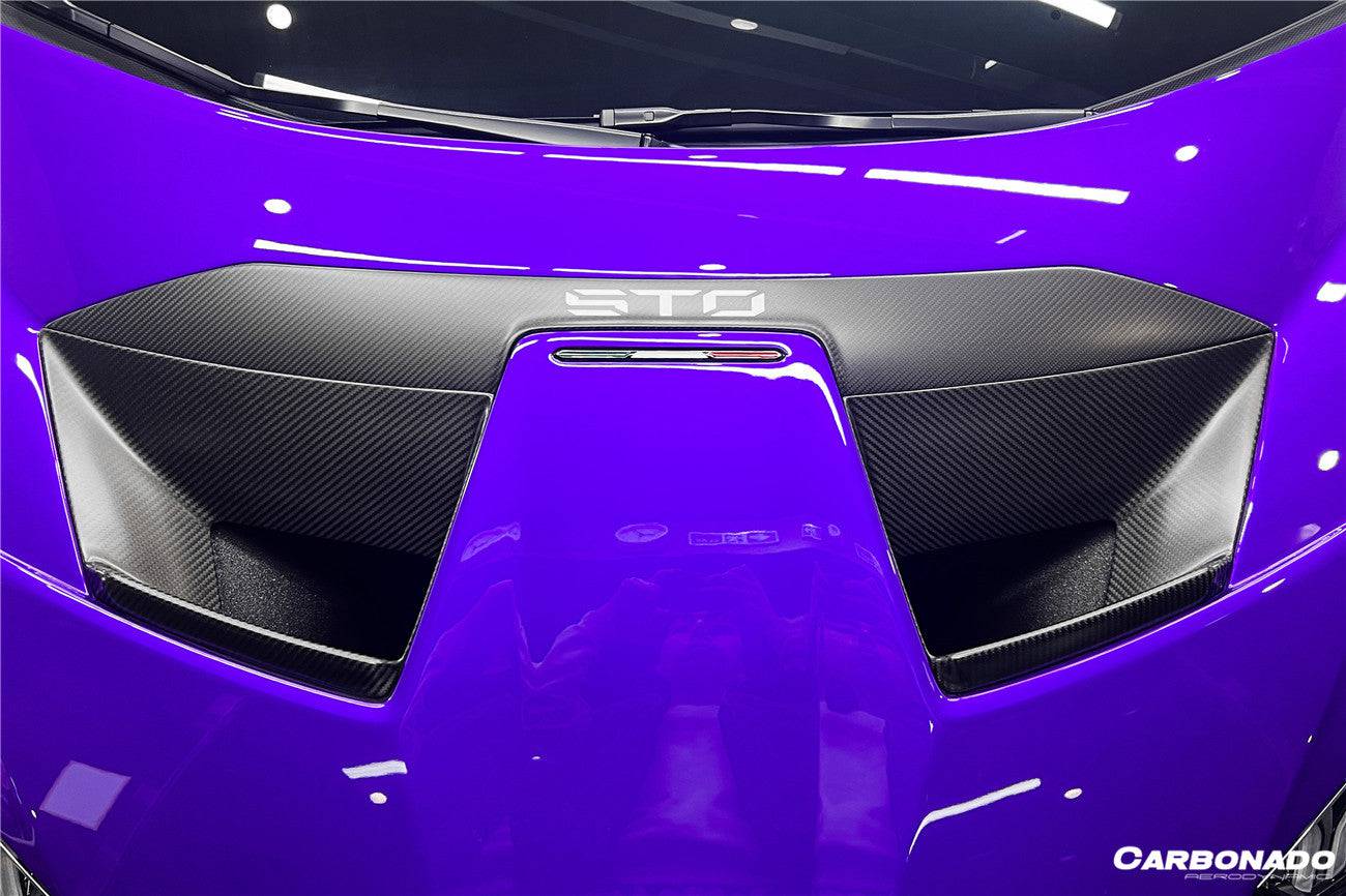 Carbonado 2021-2024 Lamborghini Huracan STO Dry Carbon Fiber Hood Vents