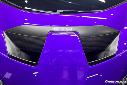 Carbonado 2021-2024 Lamborghini Huracan STO Dry Carbon Fiber Hood Vents