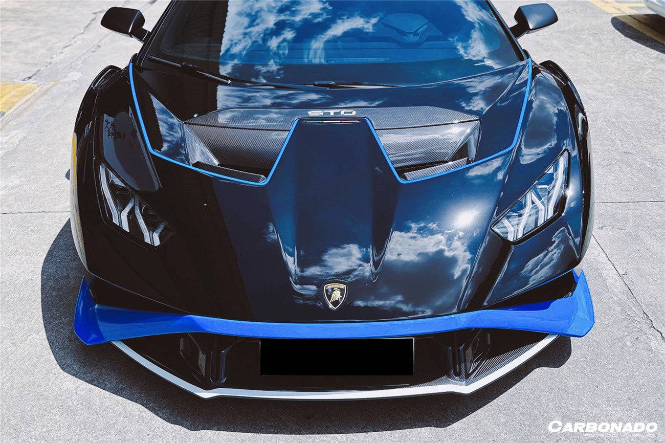 Carbonado 2021-2024 Lamborghini Huracan STO Dry Carbon Fiber Down Front Lip