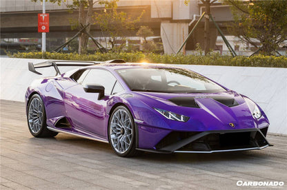 Lamborghini Huracan STO Carbonado 2021-2024 Borde delantero de fibra de carbono seco UP