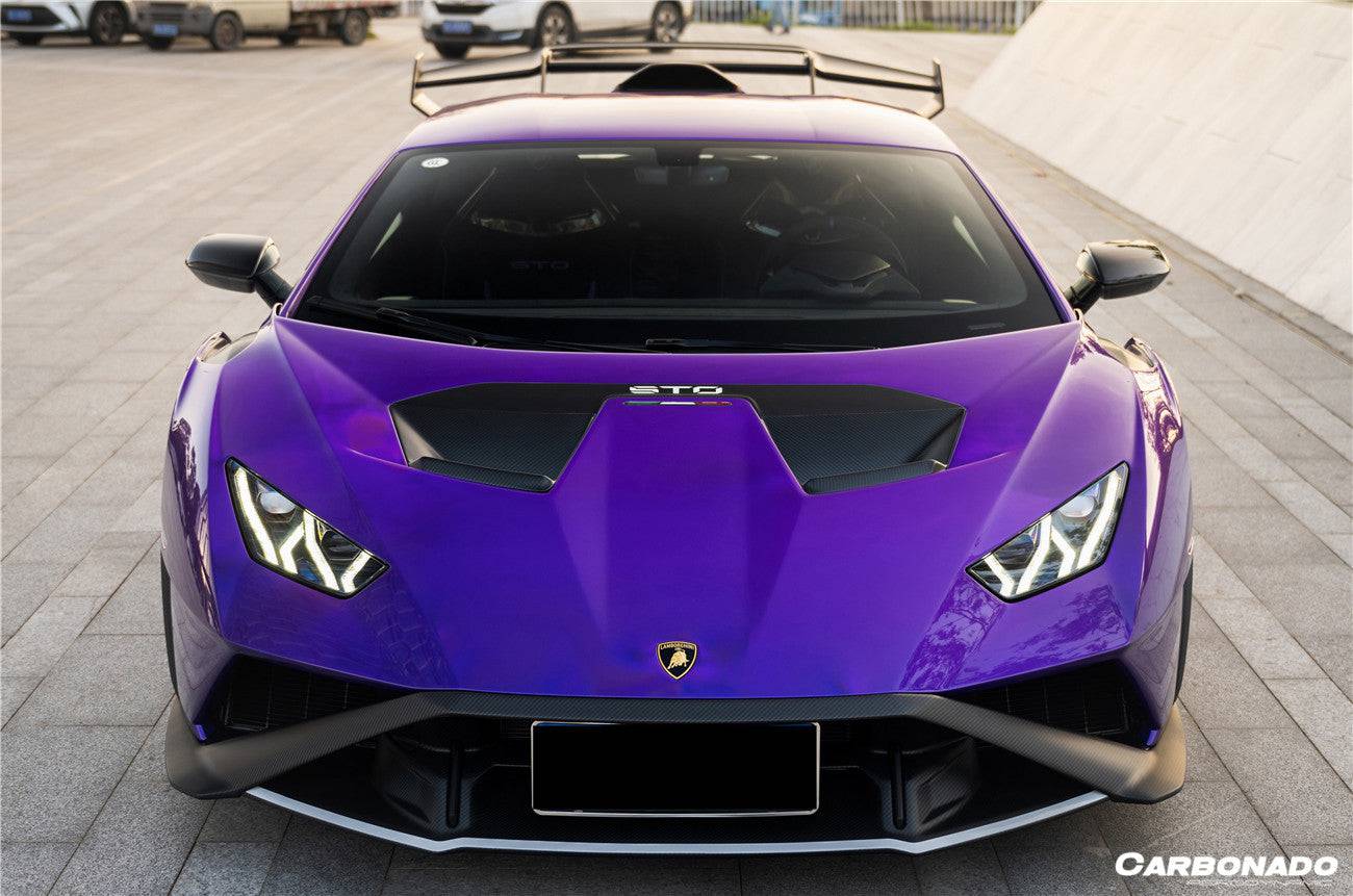 Carbonado 2021-2024 Lamborghini Huracan STO Dry Carbon Fiber Hood Vents
