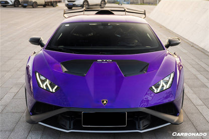 Carbonado 2021-2024 Lamborghini Huracan STO Dry Carbon Fiber Hood Vents