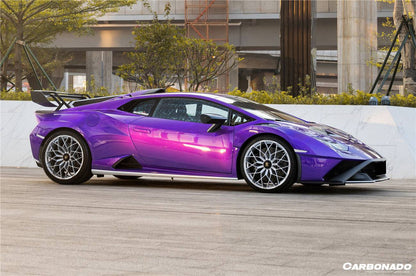 Carbonado 2021-2024 Lamborghini Huracan STO Dry Carbon Fiber Trunk Spoiler Side Winglets