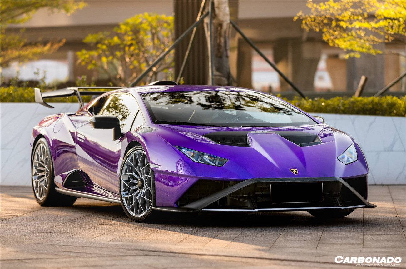 Lamborghini Huracan STO Carbonado 2021-2024 Borde delantero de fibra de carbono seco UP