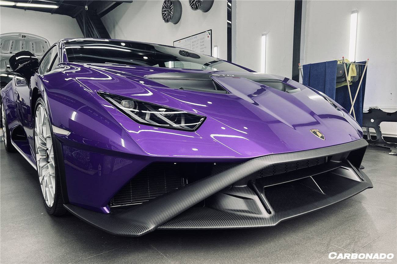 Carbonado 2021-2024 Lamborghini Huracan STO Dry Carbon Fiber Down Front Lip