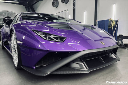 Carbonado 2021-2024 Lamborghini Huracan STO Dry Carbon Fiber Down Front Lip