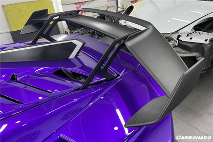 Carbonado 2021-2024 Lamborghini Huracan STO Dry Carbon Fiber Trunk Wing plate