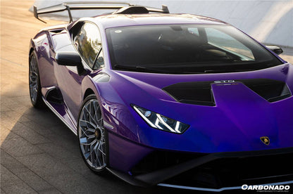 Carbonado 2021-2024 Lamborghini Huracan STO Dry Carbon Fiber Hood Vents