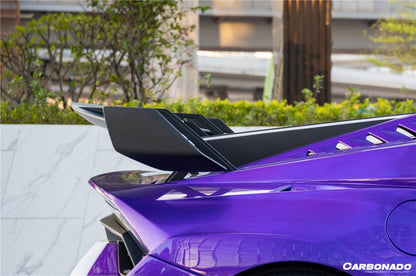 Carbonado 2021-2024 Lamborghini Huracan STO Dry Carbon Fiber Trunk Wing plate