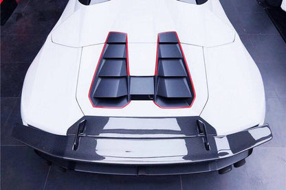 Alerón de maletero de fibra de carbono estilo Lamborghini Huracan LP610 LP580 Evo Tecnica VRS-II Carbonado 2015-2025