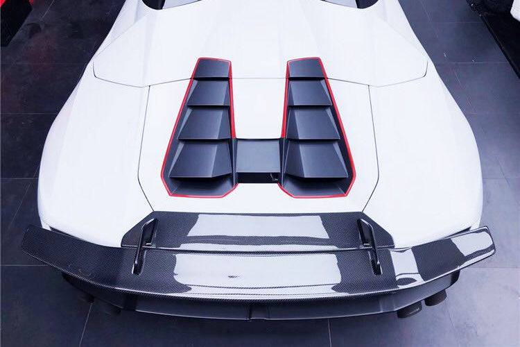 Alerón de maletero de fibra de carbono estilo Lamborghini Huracan LP610 LP580 Evo Tecnica VRS-II Carbonado 2015-2025