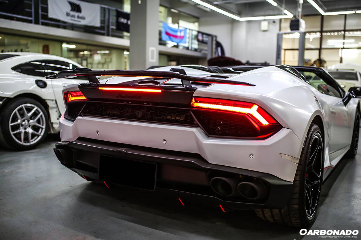 Alerón de maletero de fibra de carbono estilo Lamborghini Huracan LP610 LP580 Evo Tecnica VRS-II Carbonado 2015-2025