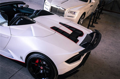 Alerón de maletero de fibra de carbono estilo Lamborghini Huracan LP610 LP580 Evo Tecnica VRS-II Carbonado 2015-2025