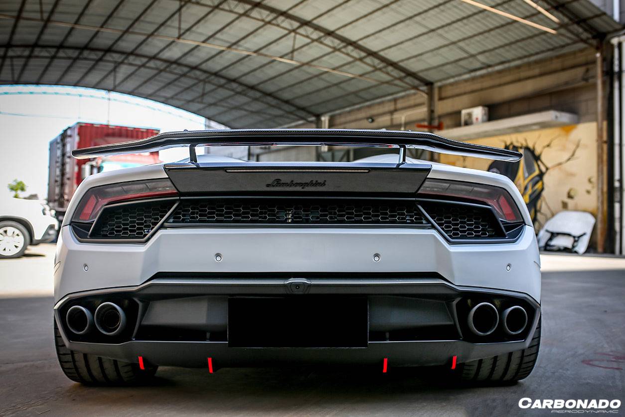 Alerón de maletero de fibra de carbono estilo Lamborghini Huracan LP610 LP580 Evo Tecnica VRS-II Carbonado 2015-2025