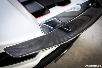 Alerón de maletero de fibra de carbono estilo Lamborghini Huracan LP610 LP580 Evo Tecnica VRS-II con base, Carbonado 2015-2025