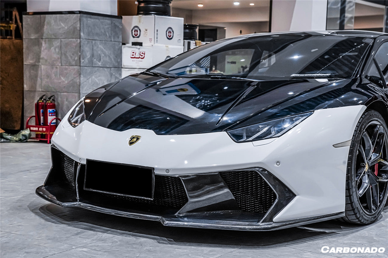 Carbonado 2015-2025 Lamborghini Huracan LP610  LP580  Evo  Tecnica VRS Style Front Bumper