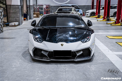 Carbonado 2015-2025 Lamborghini Huracan LP610  LP580  Evo  Tecnica VRS Style Front Bumper