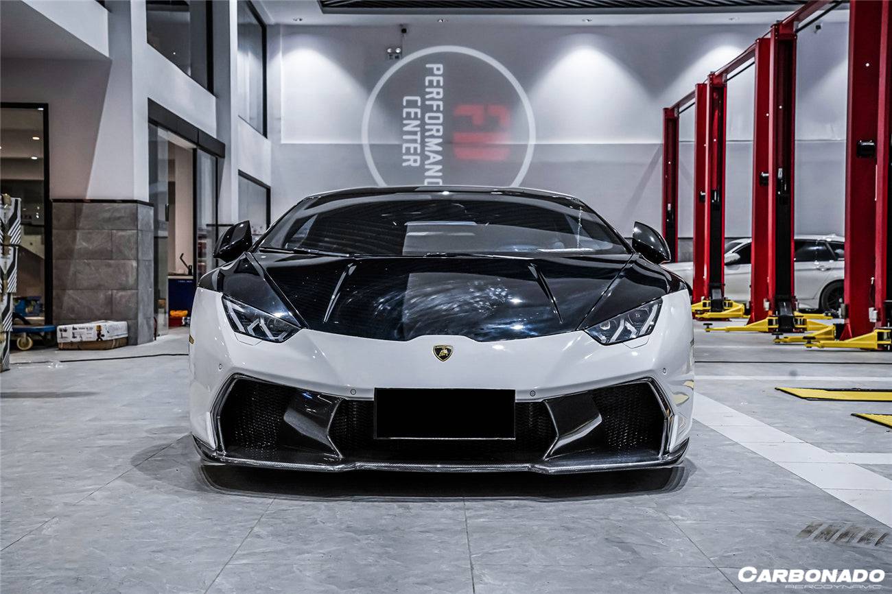 Carbonado 2015-2025 Lamborghini Huracan LP610  LP580  Evo  Tecnica VRS Style Front Bumper