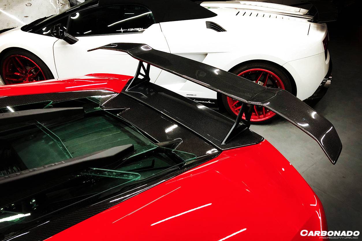 Carbonado 2015-2025 Lamborghini Huracan LP610  LP580  Evo  Tecnica VRS Style Carbon Fiber Trunk Spoiler