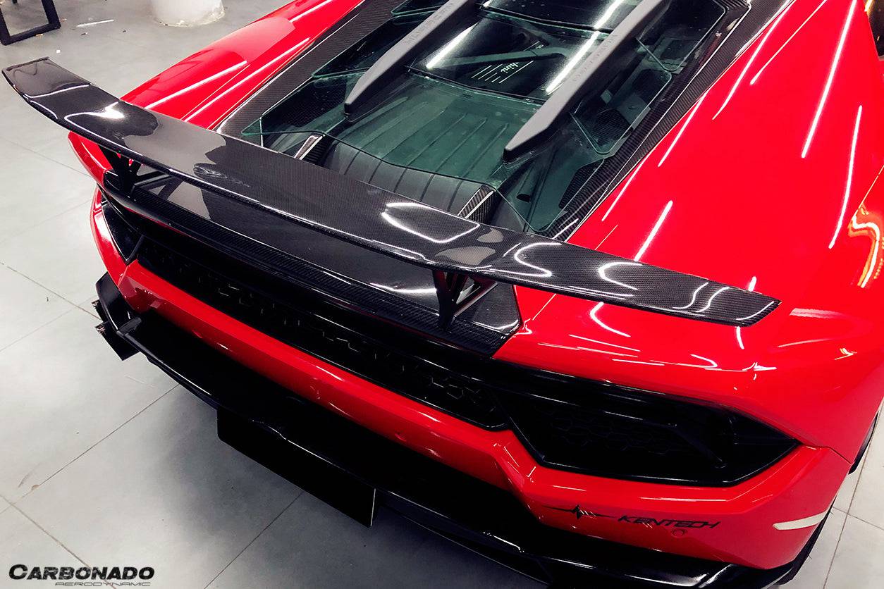 Carbonado 2015-2025 Lamborghini Huracan LP610  LP580  Evo  Tecnica VRS Style Carbon Fiber Trunk Spoiler