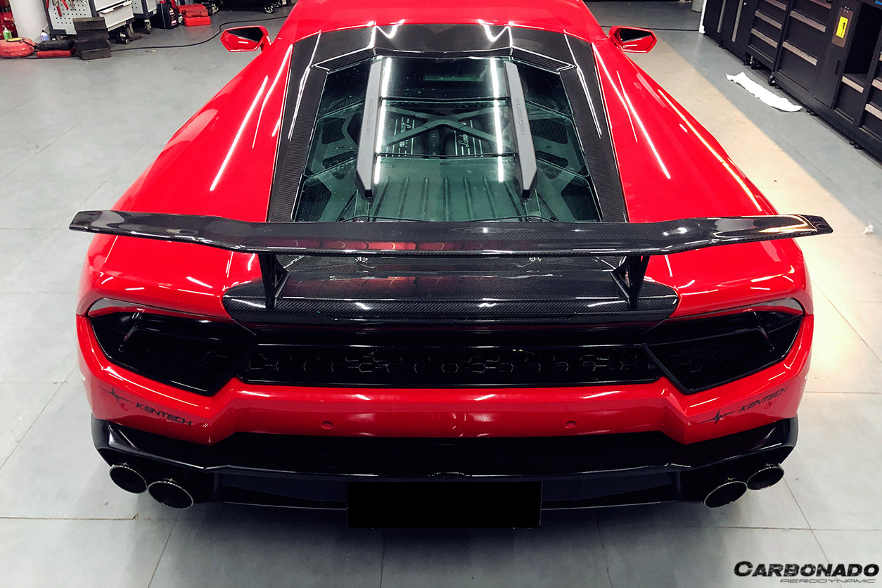 Carbonado 2015-2025 Lamborghini Huracan LP610  LP580  Evo  Tecnica VRS Style Carbon Fiber Trunk Spoiler