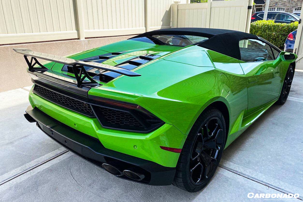 Carbonado 2015-2025 Lamborghini Huracan LP610  LP580  Evo  Tecnica VRS Style Carbon Fiber Trunk Spoiler