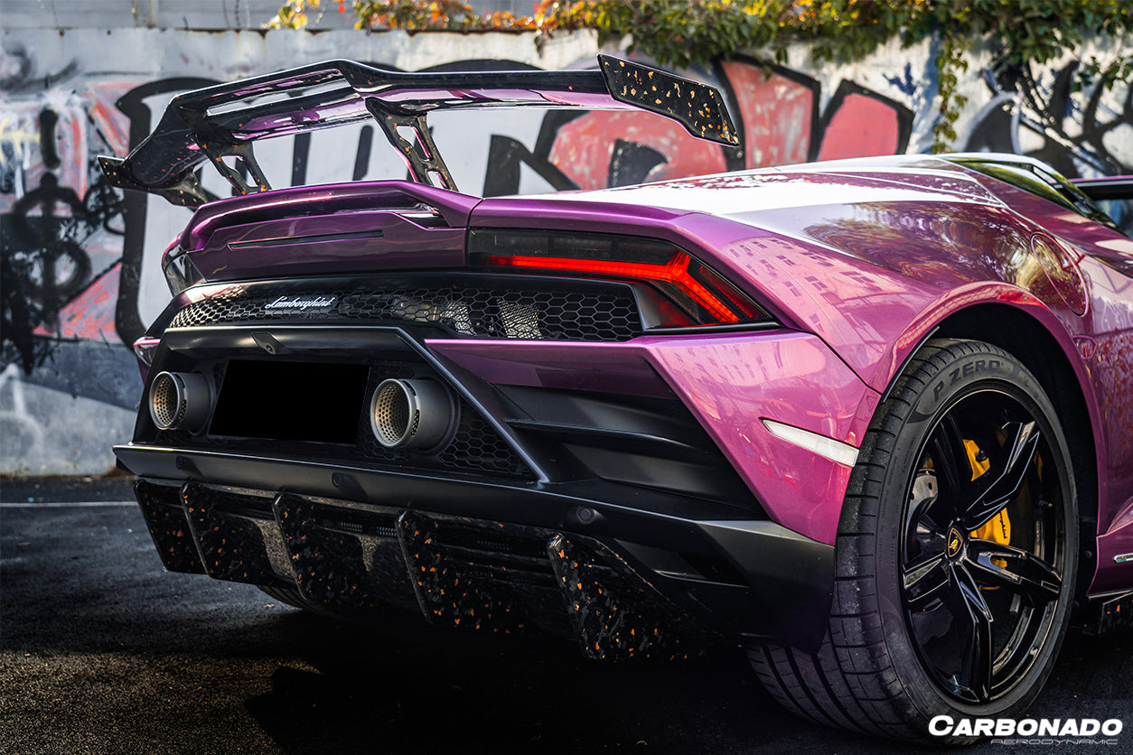 Alerón de fibra de carbono Carbonado 2015-2025 Lamborghini Huracan LP610 LP580 EVO Tecnica OD estilo