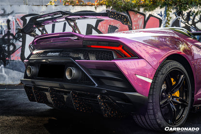 Alerón de fibra de carbono Carbonado 2015-2025 Lamborghini Huracan LP610 LP580 EVO Tecnica OD estilo