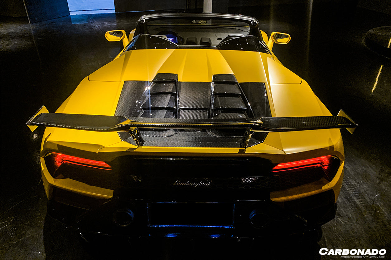 Lamborghini Huracan EVO Spyder Carbonado 2019-2023, estilo OD, con motor de fibra de carbono