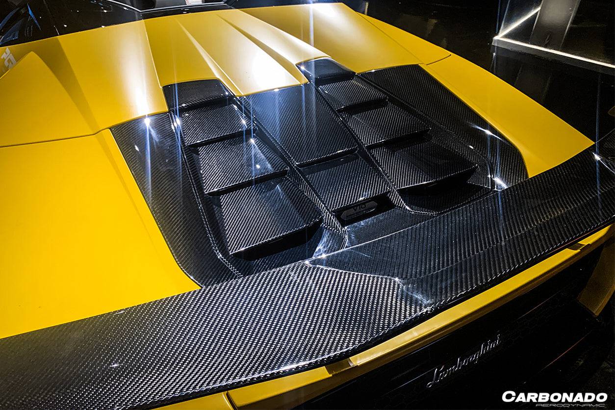 Lamborghini Huracan EVO Spyder Carbonado 2019-2023, estilo OD, con motor de fibra de carbono